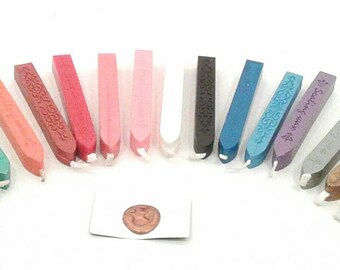 Sealing Wax Stick, mailable seal, Journaling, wedding seal, stationary, wax seal, writing accessory, how to, free tutorial, red, mail, post