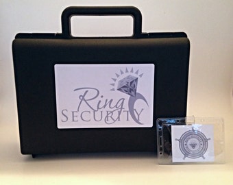 Silver Ring Security Briefcase with Badge