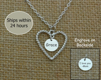 Personalized Mom Necklace, Custom Kids Name Necklace, Mom Jewelry, Mother's Day Gift, Baby Name Necklace, Mother's Necklace