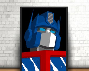 Optimus Prime, The Transformers - Original Art - Poster Print
