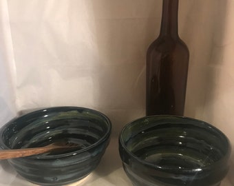 Handmade Spiral Ceramic Bowl Set