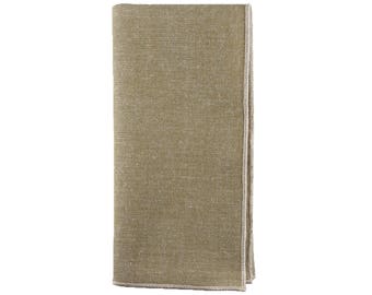 Wheat Chambray Pocket Square
