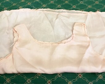 Vintage Baby Doll Pink Sateen Slip