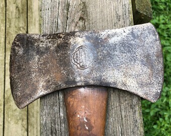 Vintage Belknap Bluegrass Louisville KY Double Bit Axe with Double Stamped Logo