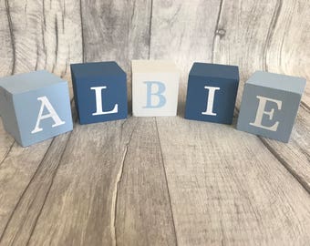 Personalised Baby Building Blocks
