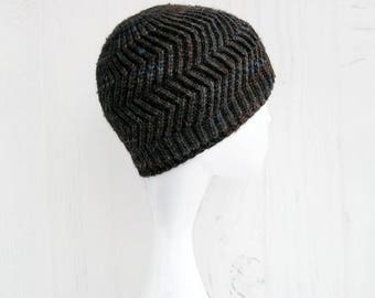 Slouch beanie hat men Knitted beanie mens merino wool winter hat Mens slouchy beanies trendy hats knit