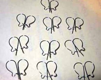 12 Surgical steel kidney wires~make earrings! free shipping