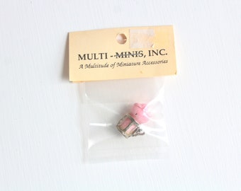 Miniature Milkshake, Dollhouse Milkshake, Tiny Milkshake, Pink Milkshake, Miniature Ice Cream Parlor, Dollhouse Food, Miniature Food, Pink
