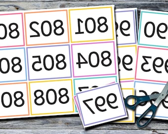 Backwards numbers | Etsy