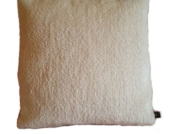Mid Century Cream Chenille Pillow Cover (B3)