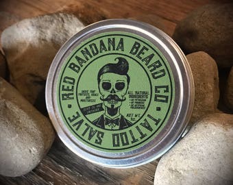 Tattoo Salve - Tattoo Lotion - Healing Cream - TayTaysSoap - Red Bandana Beard Co.