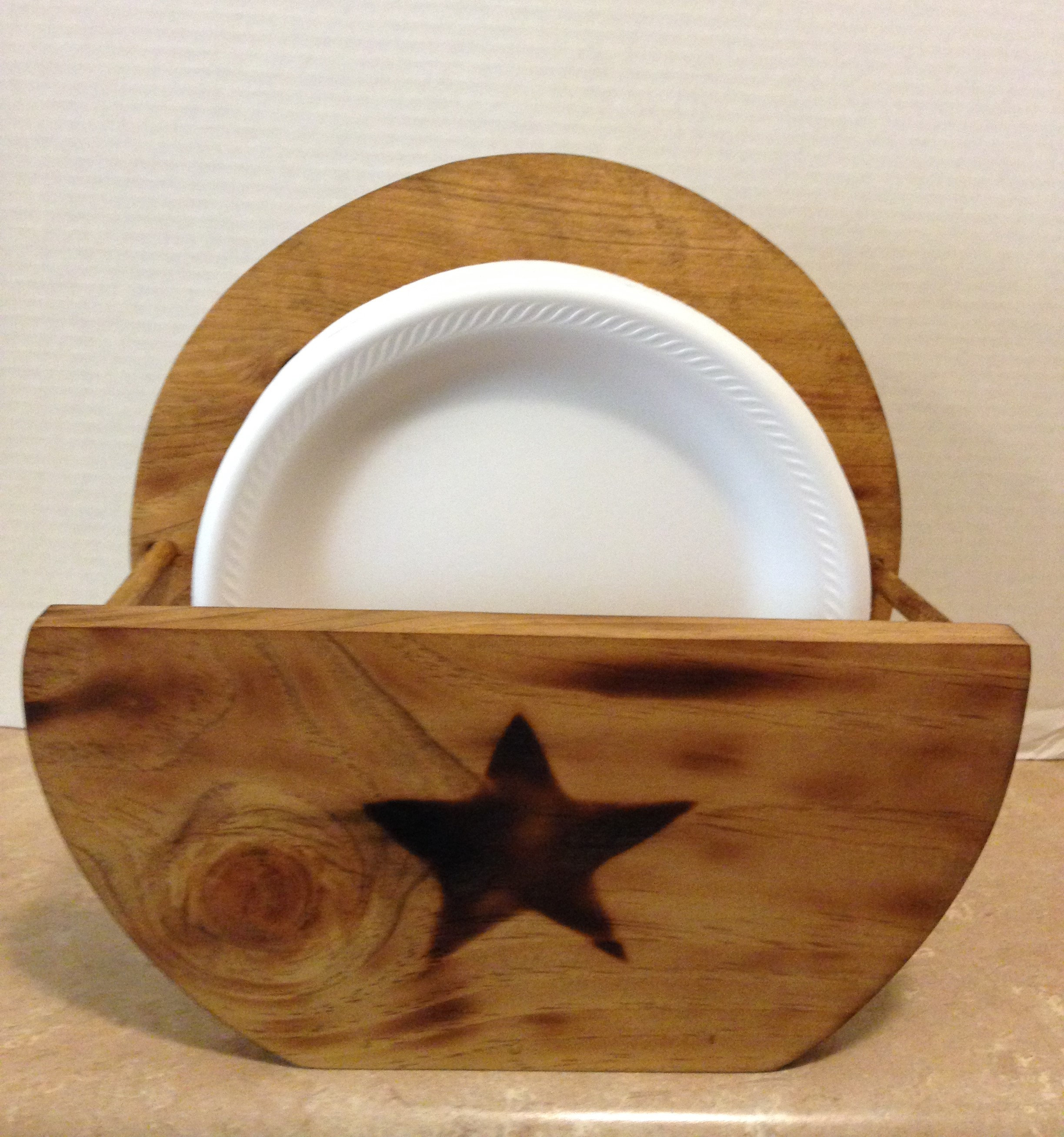 Paper Plate Holder, Wooden Plate Holder, Holder for plates ... Paper Plate Holder, Wooden Plate Holder, Holder for plates ...
