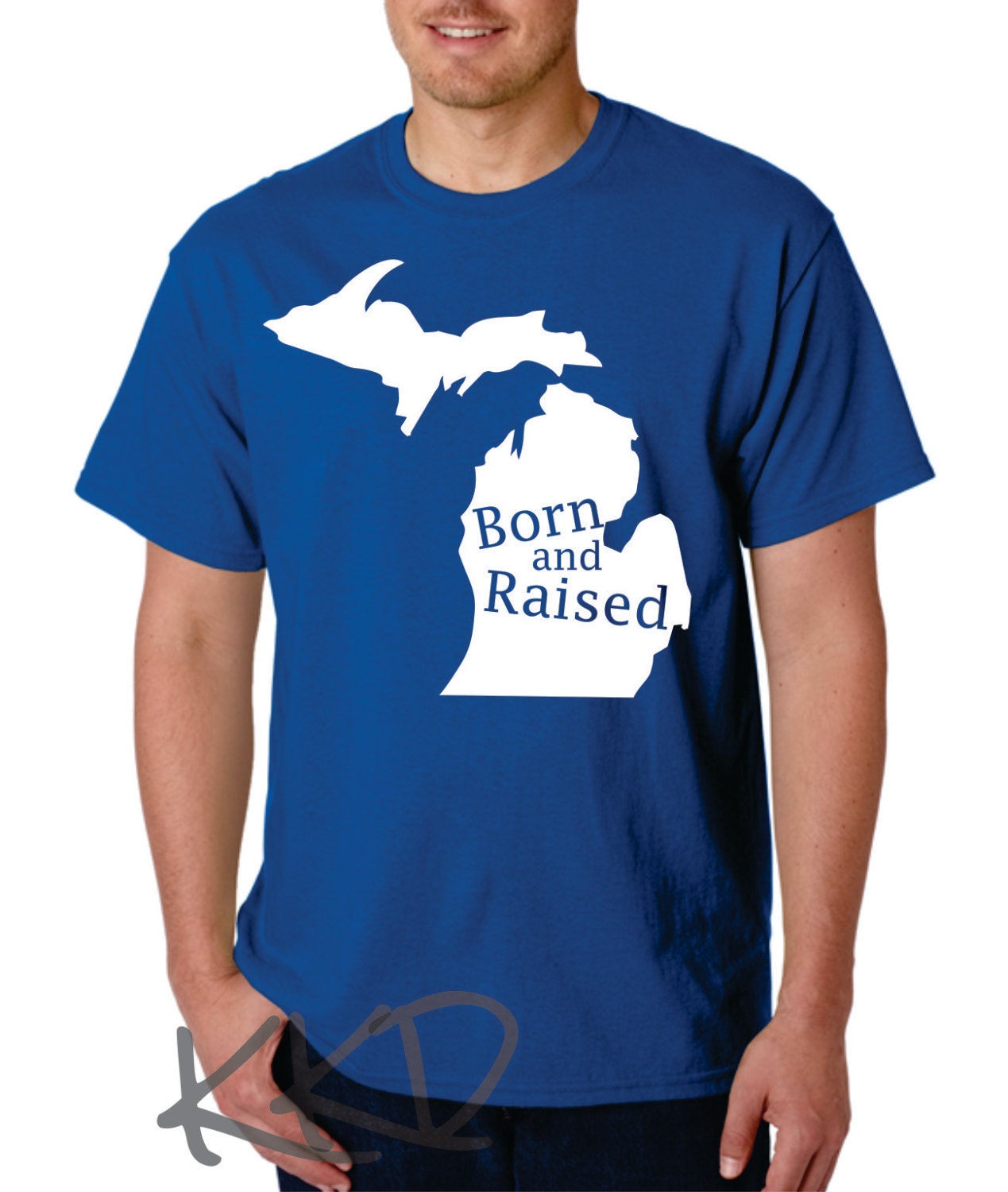 Michigan Born and Raised Tshirt Michigan Lover Shirt State