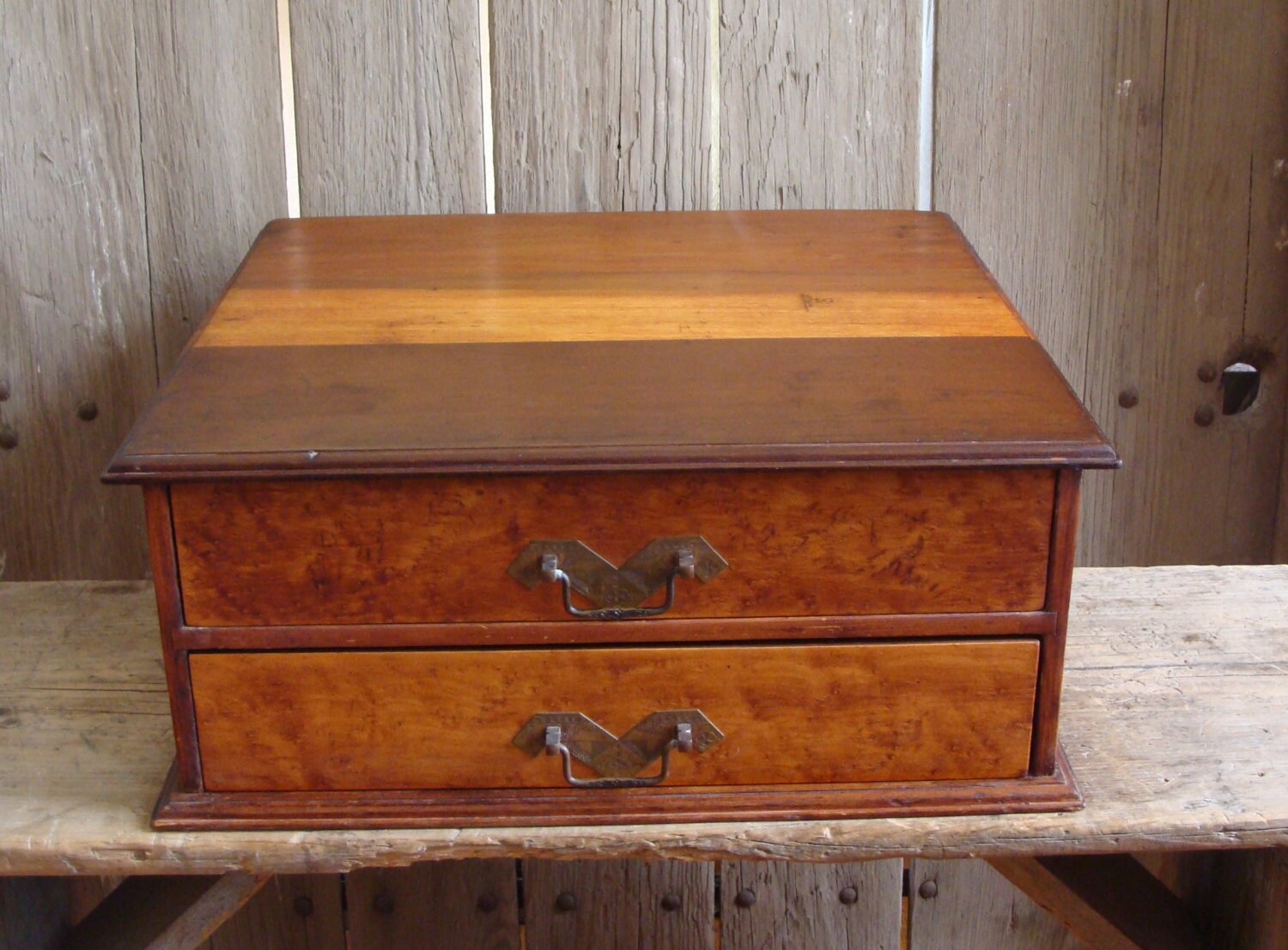 antique drawer box hankie box dresser top drawer jewelry