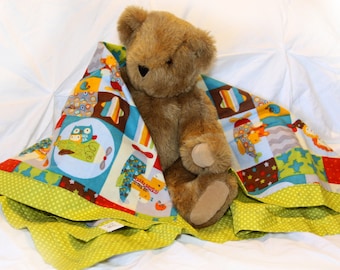 Airplane Baby Blanket, Super Soft Receiving Blanket, Fun Print, Baby Boy blanket, Nursery Blanket, soft flannel, READY TO SHIP, Baby Shower