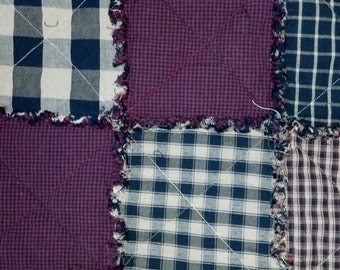 Rag Quilt - Homespun Comfort - Ready to Ship