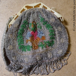 purse beaded french antique