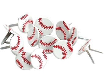 Eyelet Outlet Baseball Brads; Sprorts, Papercrafting, Scrapbook, Card Making