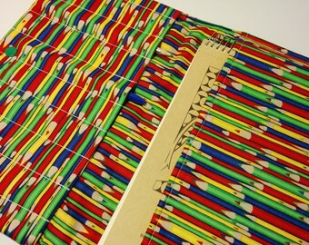 Colorful artist portfolio, Portfolio custom made to order, Drawing case, Painting case with full compartments, Sketch book cover