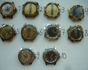 Only 6,9 USD for Vostok komandirskie wrist watch! Movement run condition! / U-boat 1945 Tank vostok, wostok amphibia, komandirskie, soviet.