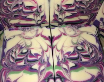 Black Raspberry Vanilla-Handmade, Cold process soap.