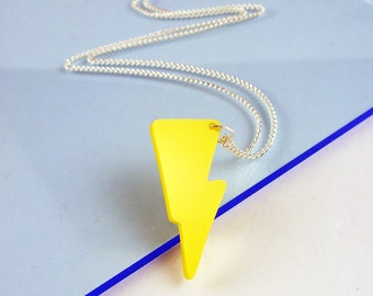 Acrylic Lightning Bolt necklace