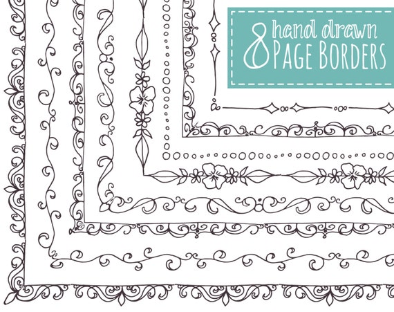 swirly page borders
