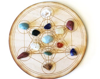 Metatron's Cube Grid, Crystal Grid, Meditation, Sacred Geometry