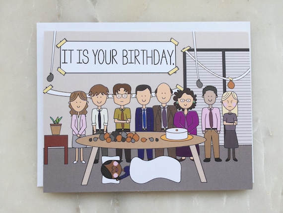 The Office Birthday Card The Office TV Show Card Dunder