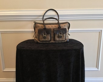 Vintage Dooney and Bourke Signature 1975 Satchel (Brown)