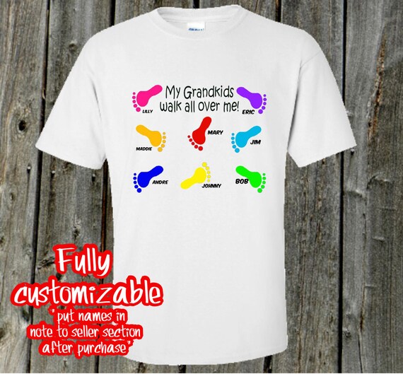 grandkid number shirts