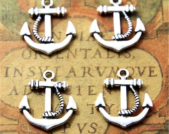 15pcs anchor Charms silver tone anchor Charms pendants 20x23mm ASD2206