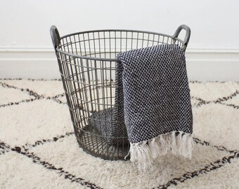 Vintage medium metal and wire potato basket from Belgium - 2 left! - storage basket - metal basket - industrial basket