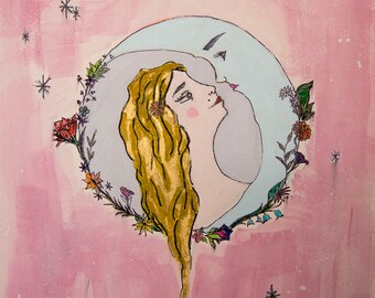 I love the moon and the moon loves me