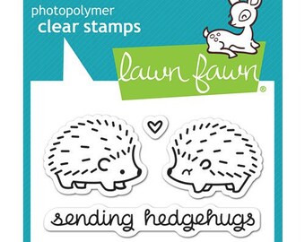 Lawn Fawn - Clear Acrylic Stamps - Hedgehugs
