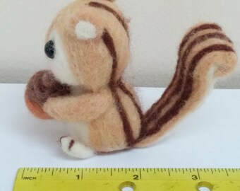 Needle felted squirrel.Needle Felted animal. Kids Toy, Miniature, Art and collectible, Handmade,