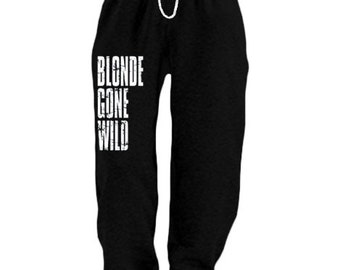 Mens Sweatpants / Blonde gone wild