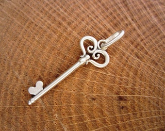 Sterling Silver Key Pendant