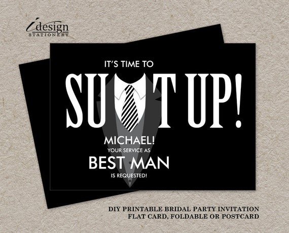 Best Man Invitation 9