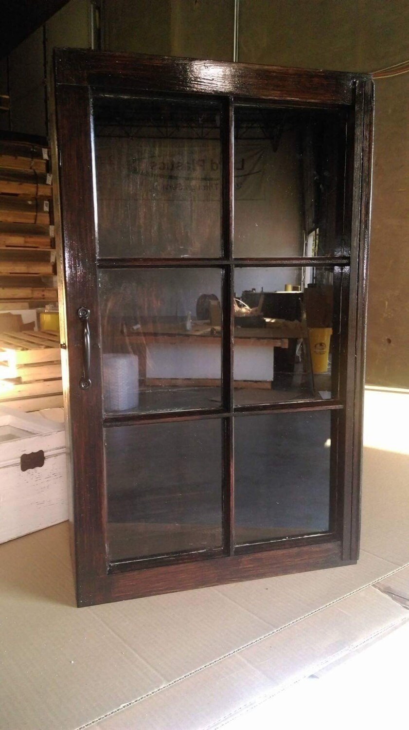ON SALE Rustic Display Cabinet Medicine Cabinet Military