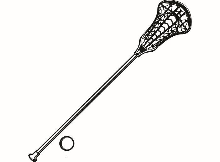 Lacrosse Stick 2 Ball Equipment Field Sports Game Outfit Uniform .SVG .EPS .PNG Digital Clipart