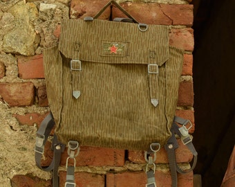 Military Backpack,Waterproof Backpack,Green Military Bag,Vintage Army Bag,Unisex Bag,Camouflage Backpack,Old German Army Bag,Vintage Gift