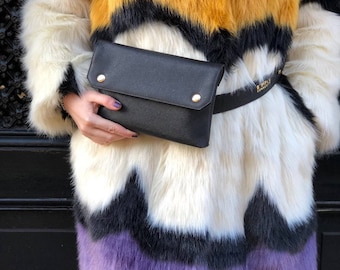 Black Bumbag - Faux Leather