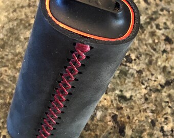 Black Suede Leather Sleeve for the Pax 2 and NEW Pax 3 Vape Vaporizer Case. Handmade Pax Case to cover your Investment!