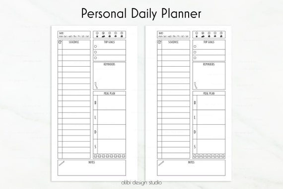 personal daily planners