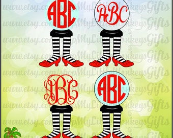Monogram Oz Wicked Witch Monogram Base Designs Digital Clipart Instant Download Full Color SVG ES DXF Png Jpeg Files