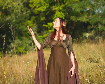 Wood elves costume elven dress medieval reneissance gown