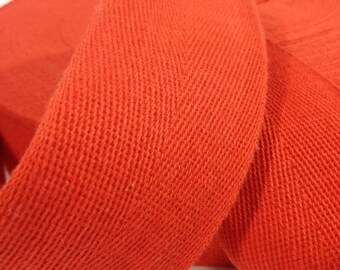Cotton Twill Tape 2 inches wide 2 yards long Red