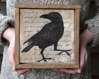 Raven, Wall Art, Black Crow, Raven Art Print, Black Crow Painting, Raven Print, Raven Wall Art, Blackbird Print, Crow Print, Bird Art