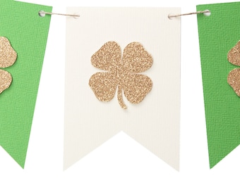 Saint Patrick's Day Garland - Shamrock Flag Banner - Saint Patrick's Day Banner - Saint Patrick's Day Photo Prop - Irish Flag Banner